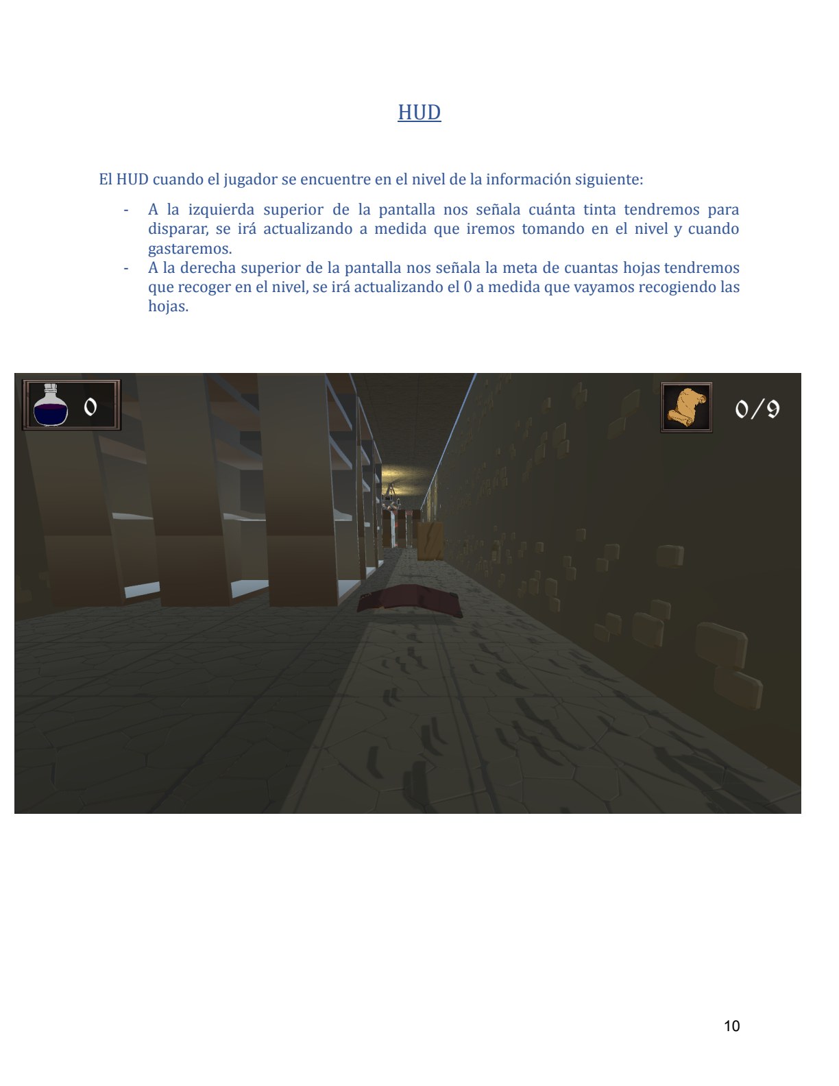 HUD en el juego