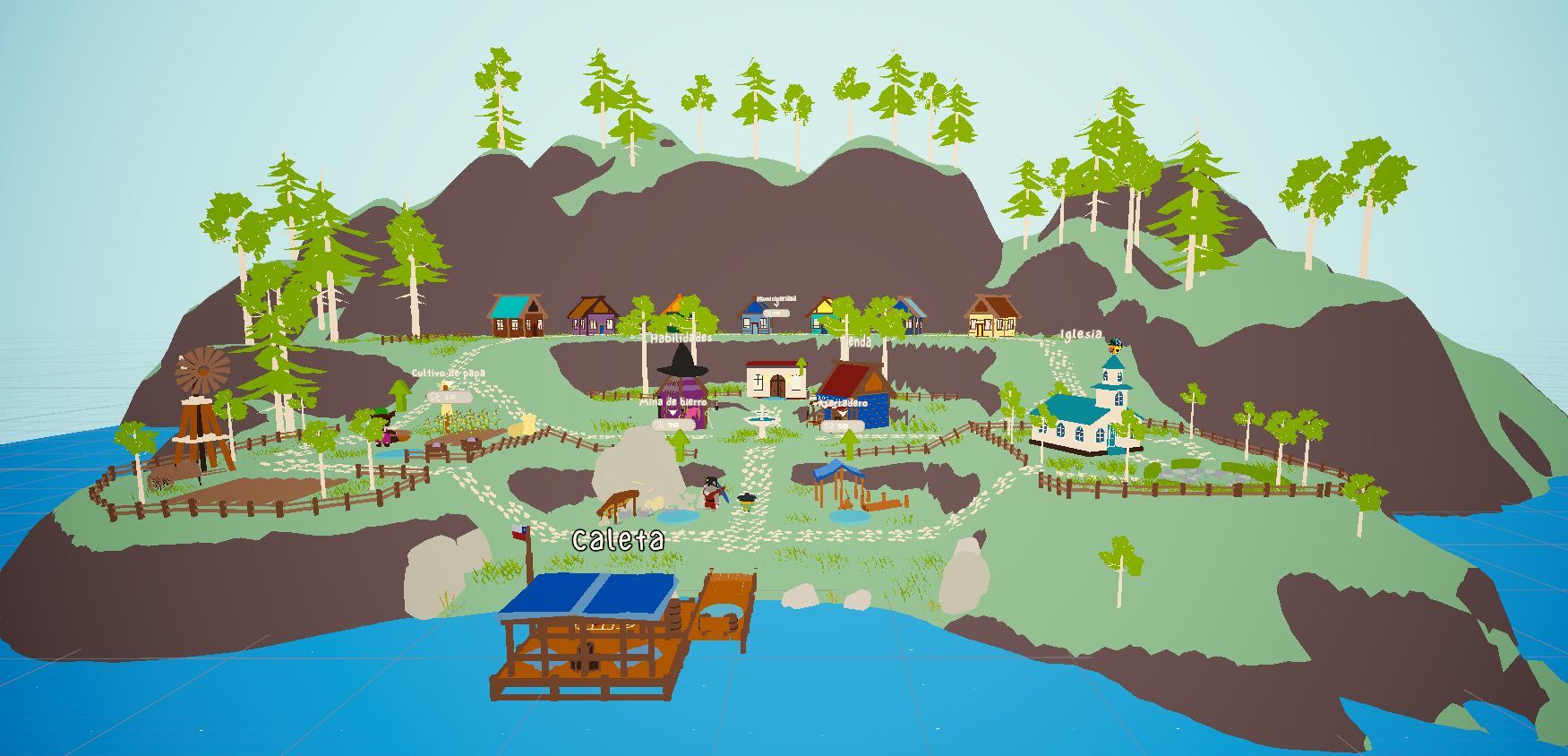 Terrain shader — ejemplo en isla